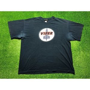 Vintage Battlestar Galactica Viper Syfy Graphic T-Shirt XL Blue